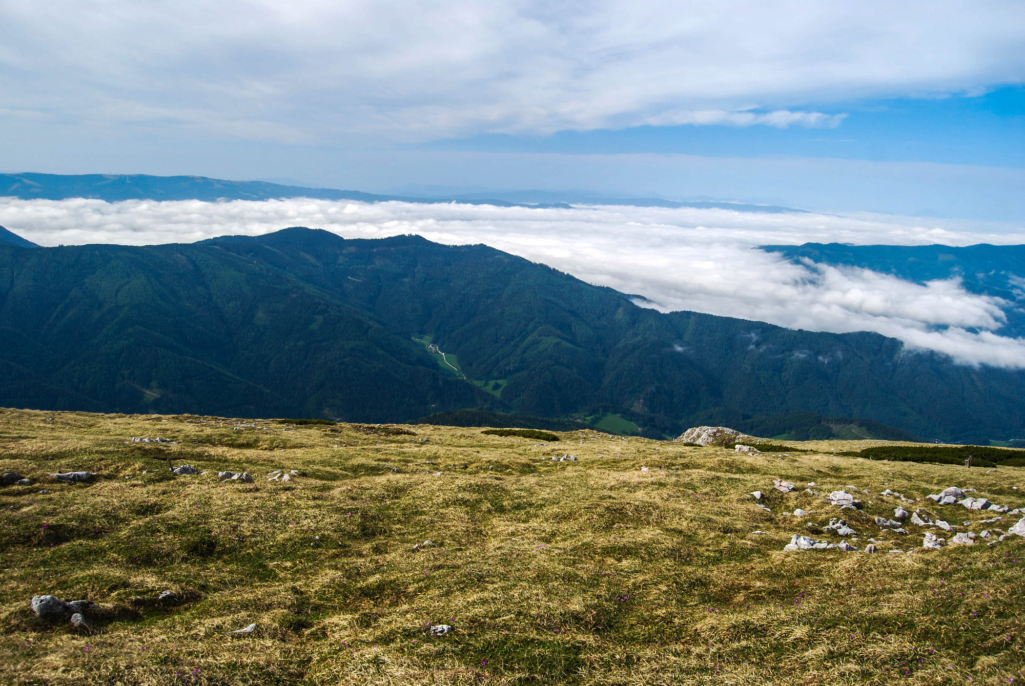 Pohľad z Heukuppe na západ