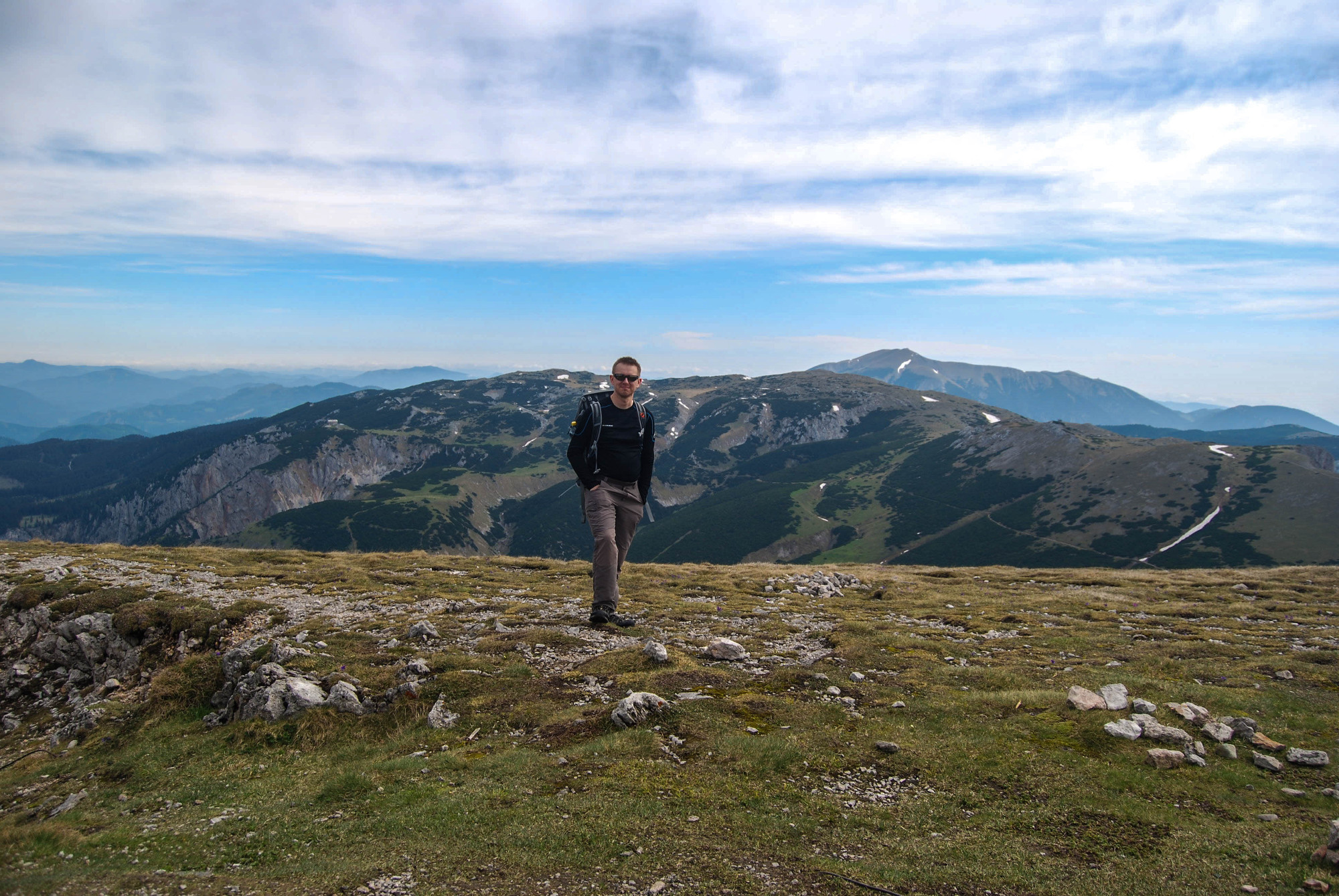 Dôkaz, že som tam bol. Heukuppe - najvyšší vrch (2017 m) pohoria Rax (Raxalpen)