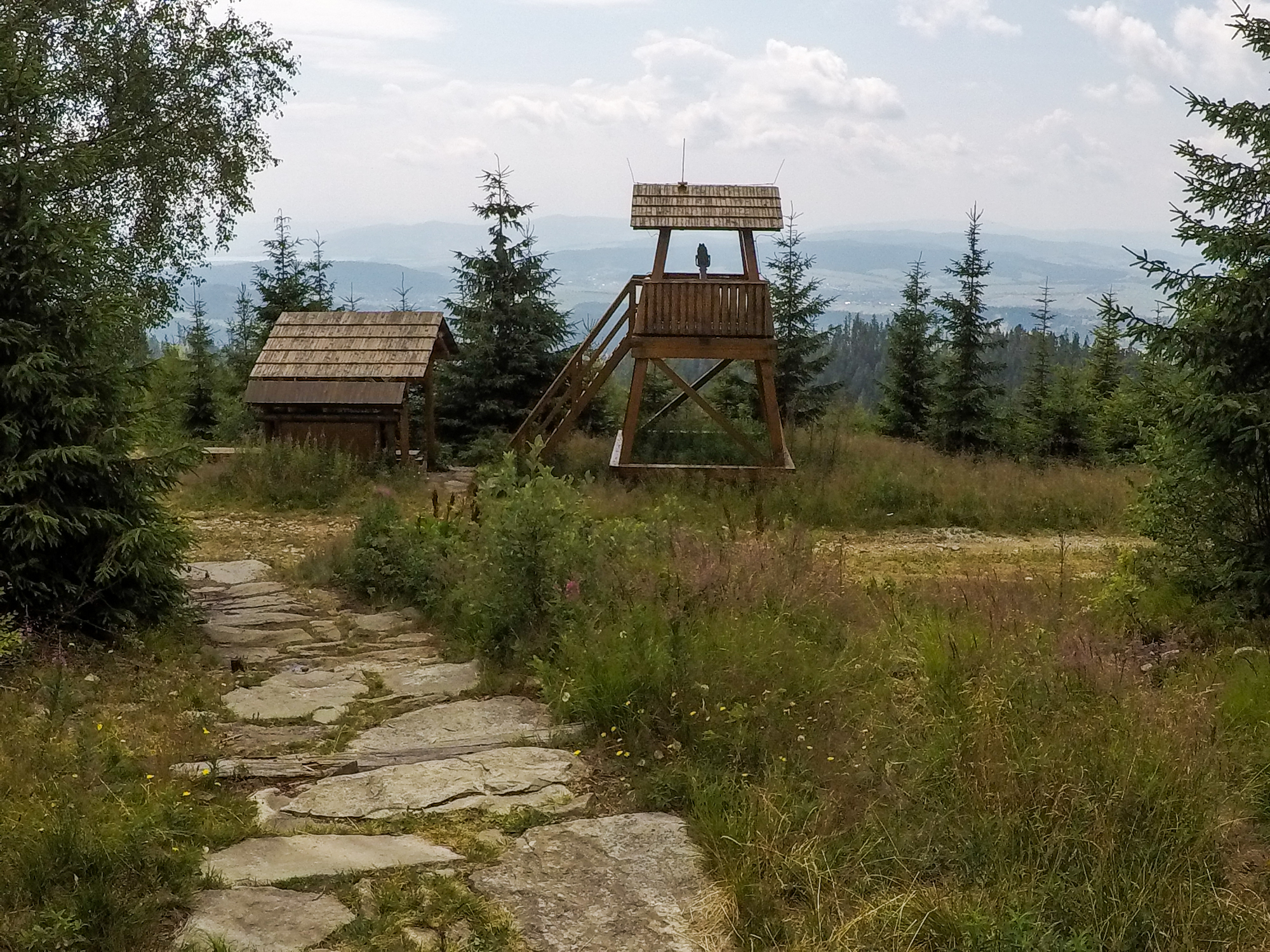 Vyhliadka počas výstupu na Babiu horu.