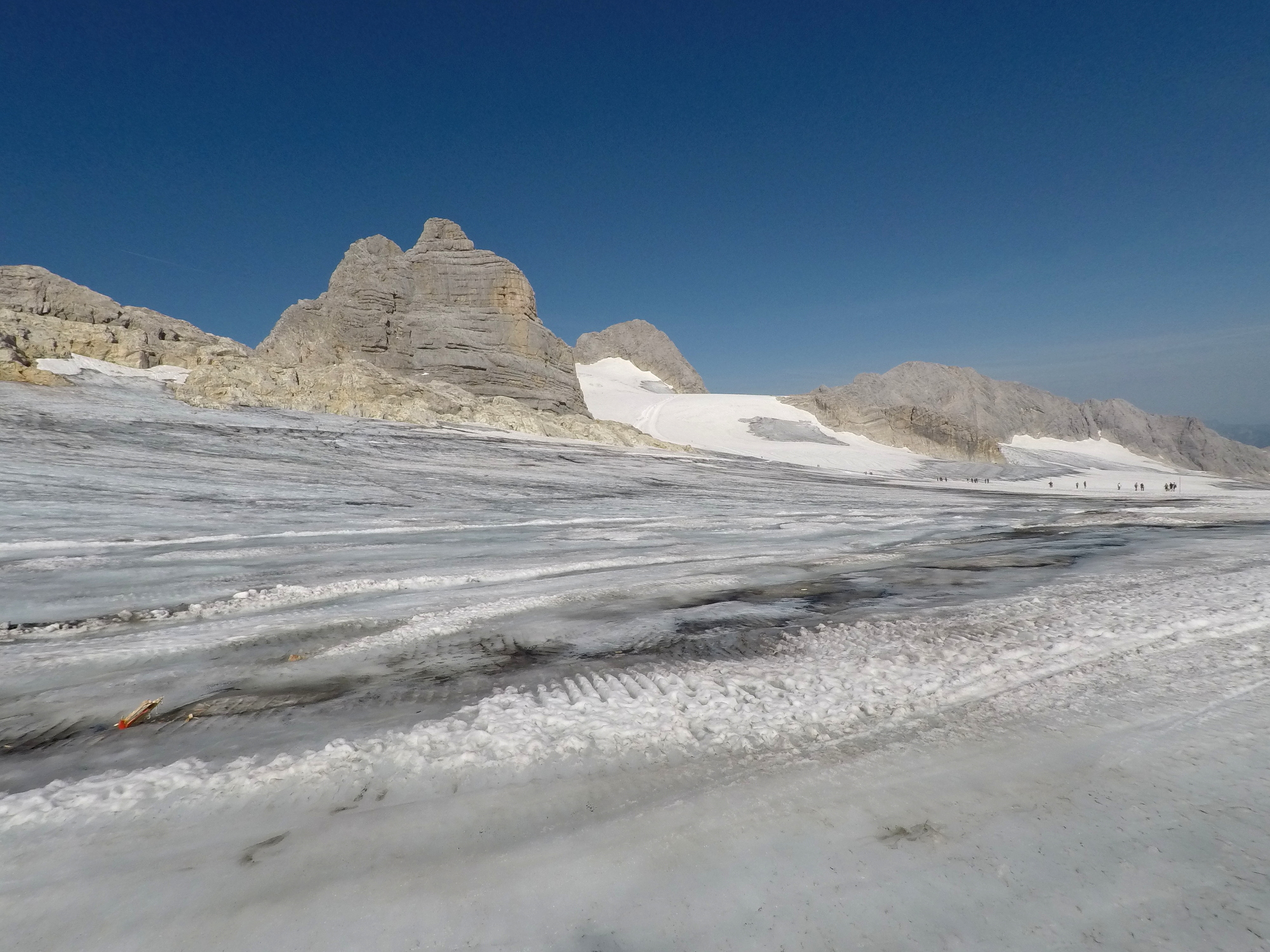 Túra po upravenom ľadovci, smer Hoher Dachstein