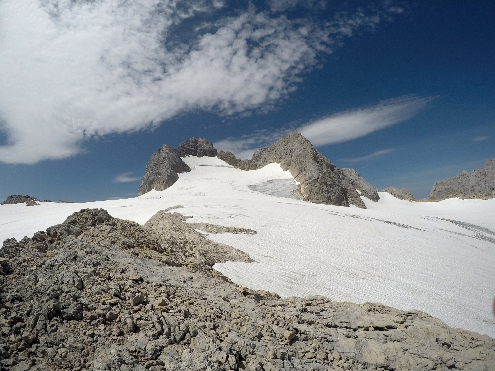 Hoher Dachstein (2995 m) a Niederer Dachstein (2934 m)