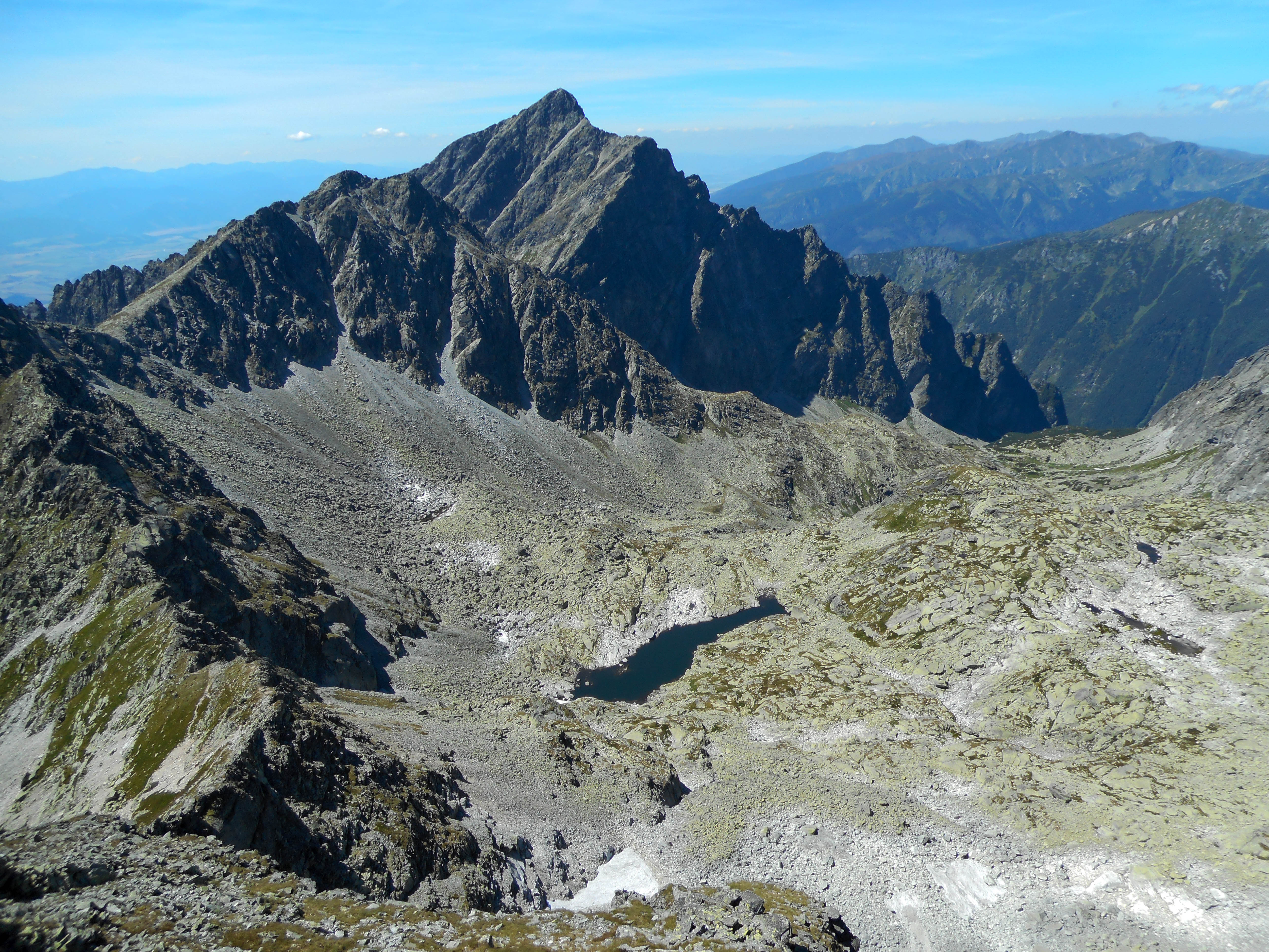 Kriváň z Furkotského štítu, Vyšné Terianske pleso