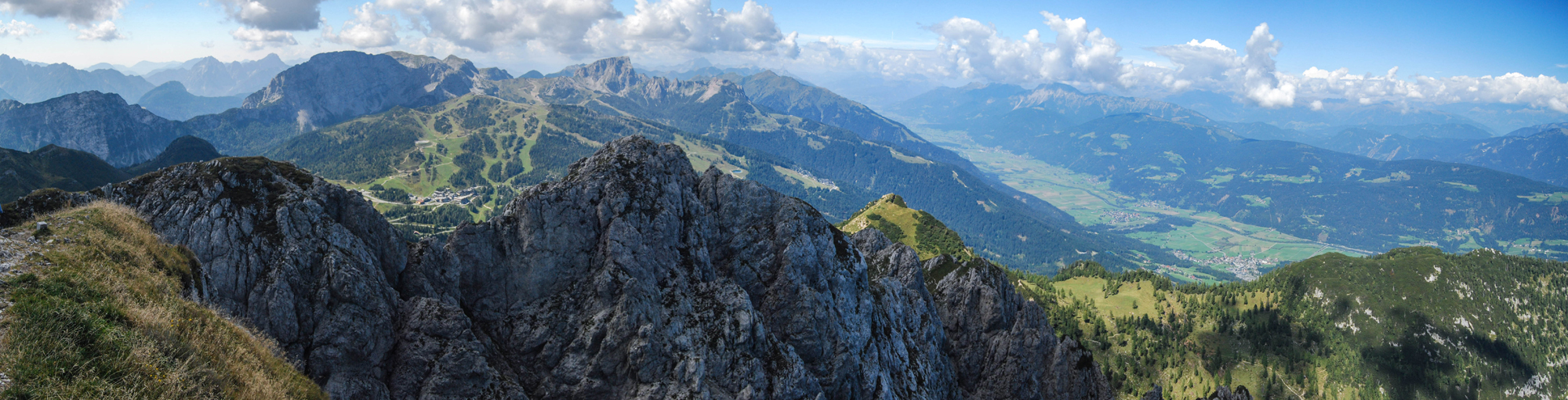 Panoráma z Gartnerkofel