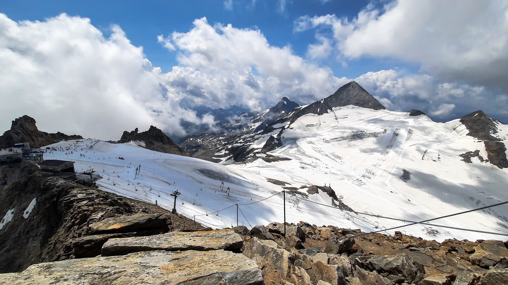 Pohľad na ľadovec Hintertux