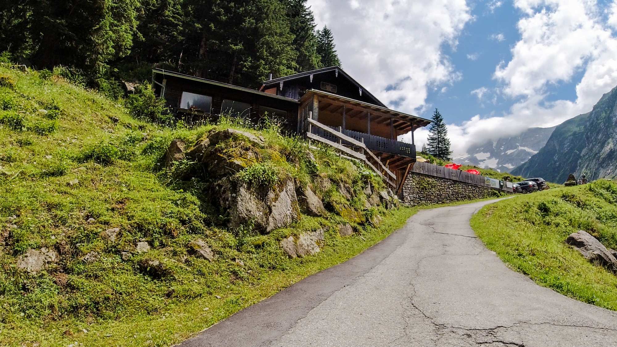 Grüne Wand Hütte