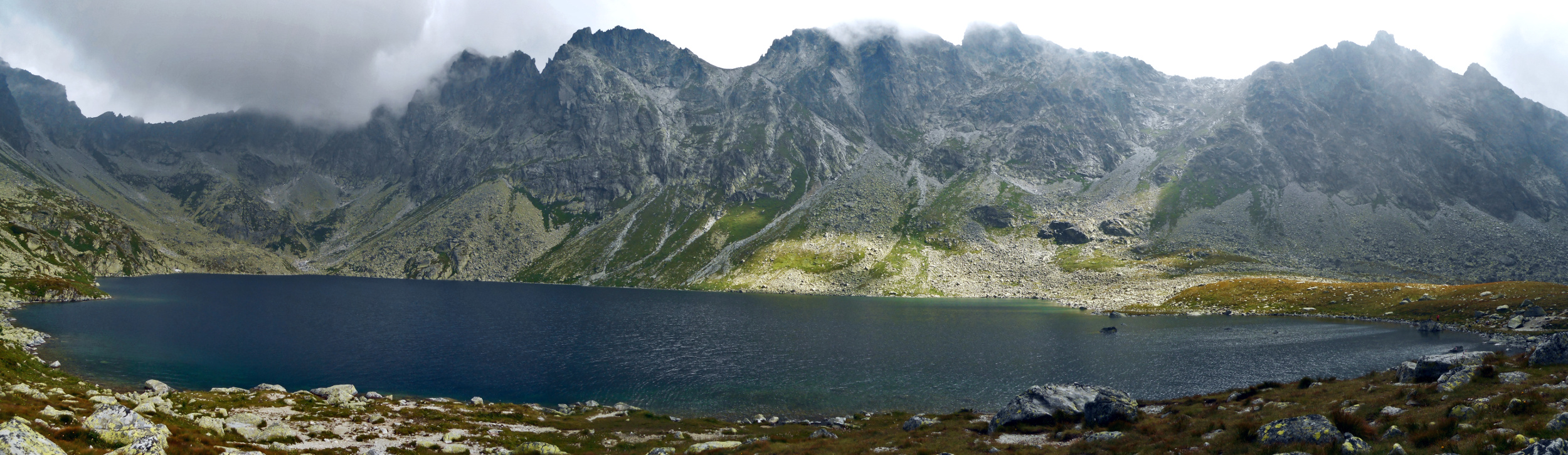 Panoráma Veľké Hincovo pleso a Mengusovské štíty