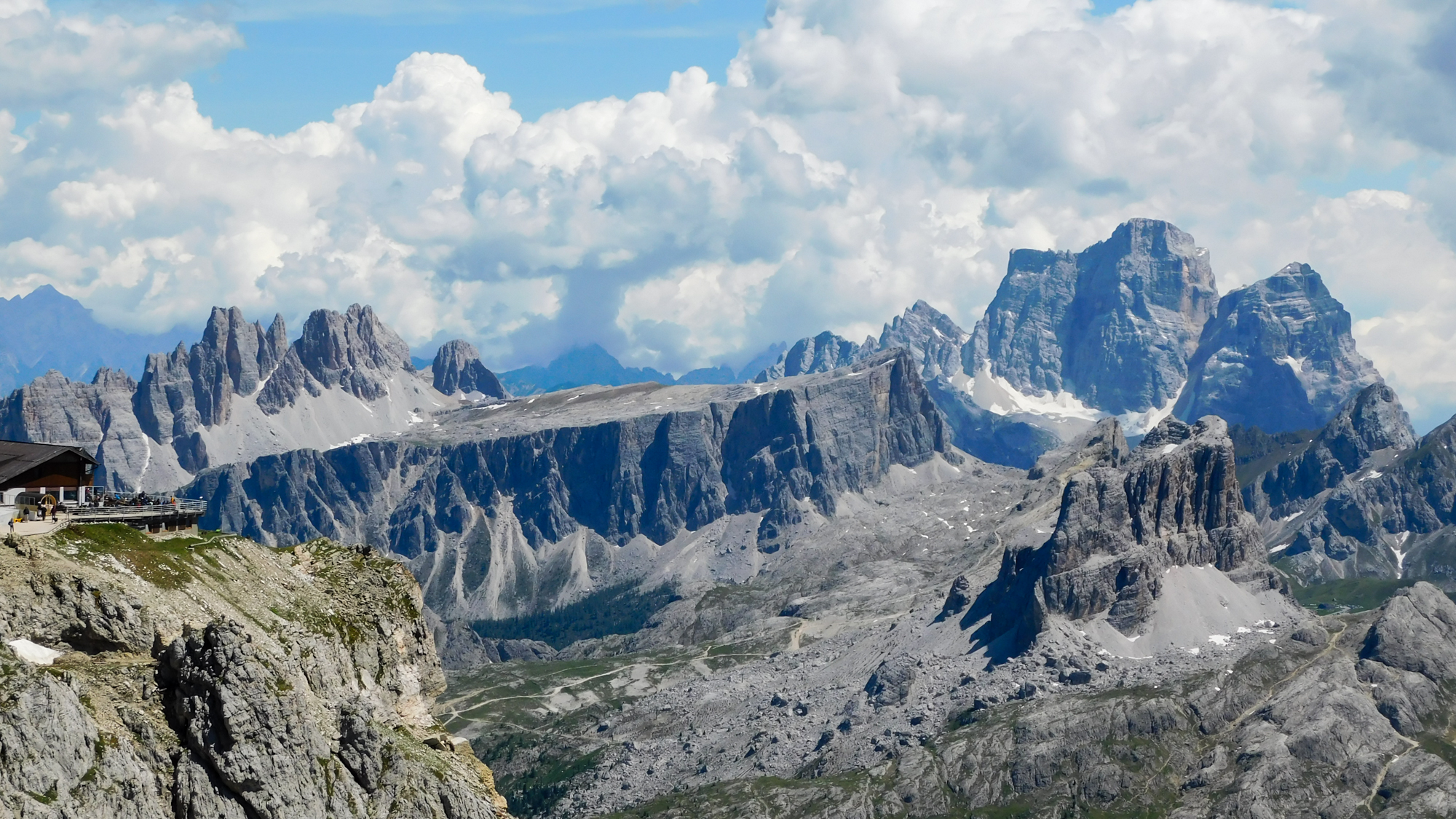 Pohľad na Monte Pelmo, 3168 m.