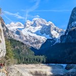Video z via ferraty Laserer alpin Steig nad jazerom Gosausee