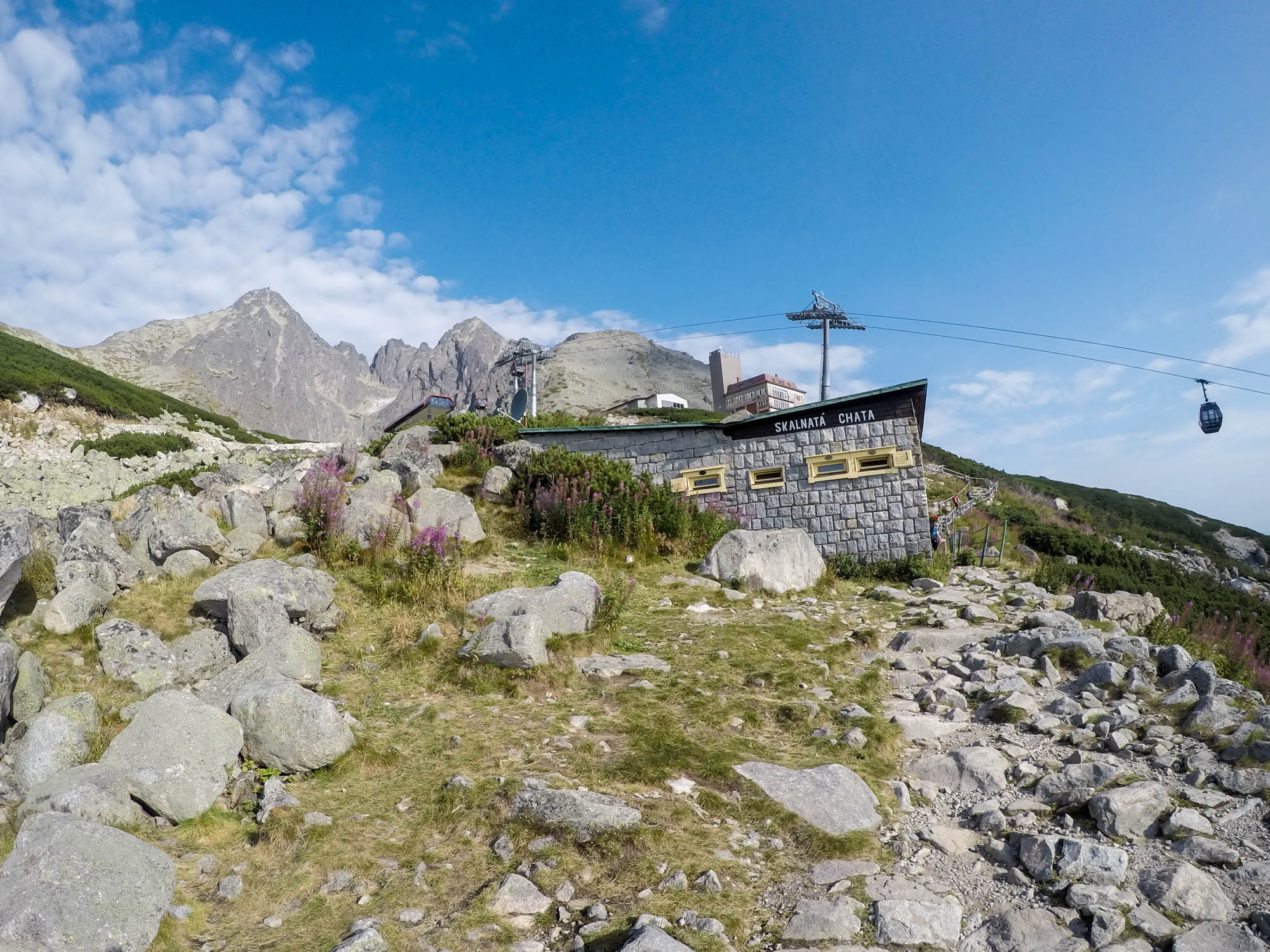 Skalnatá chata, cestou z Hrebienka na Skalnaté pleso