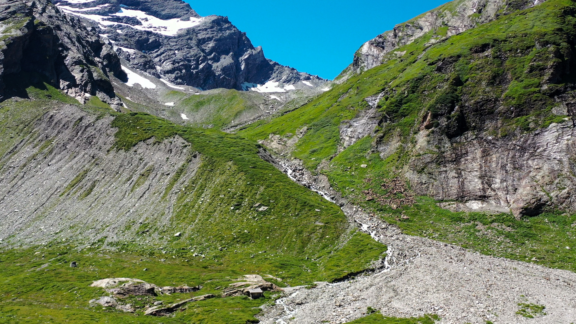 Cesta na Kaprinské sedlo (Kapruner Törl).