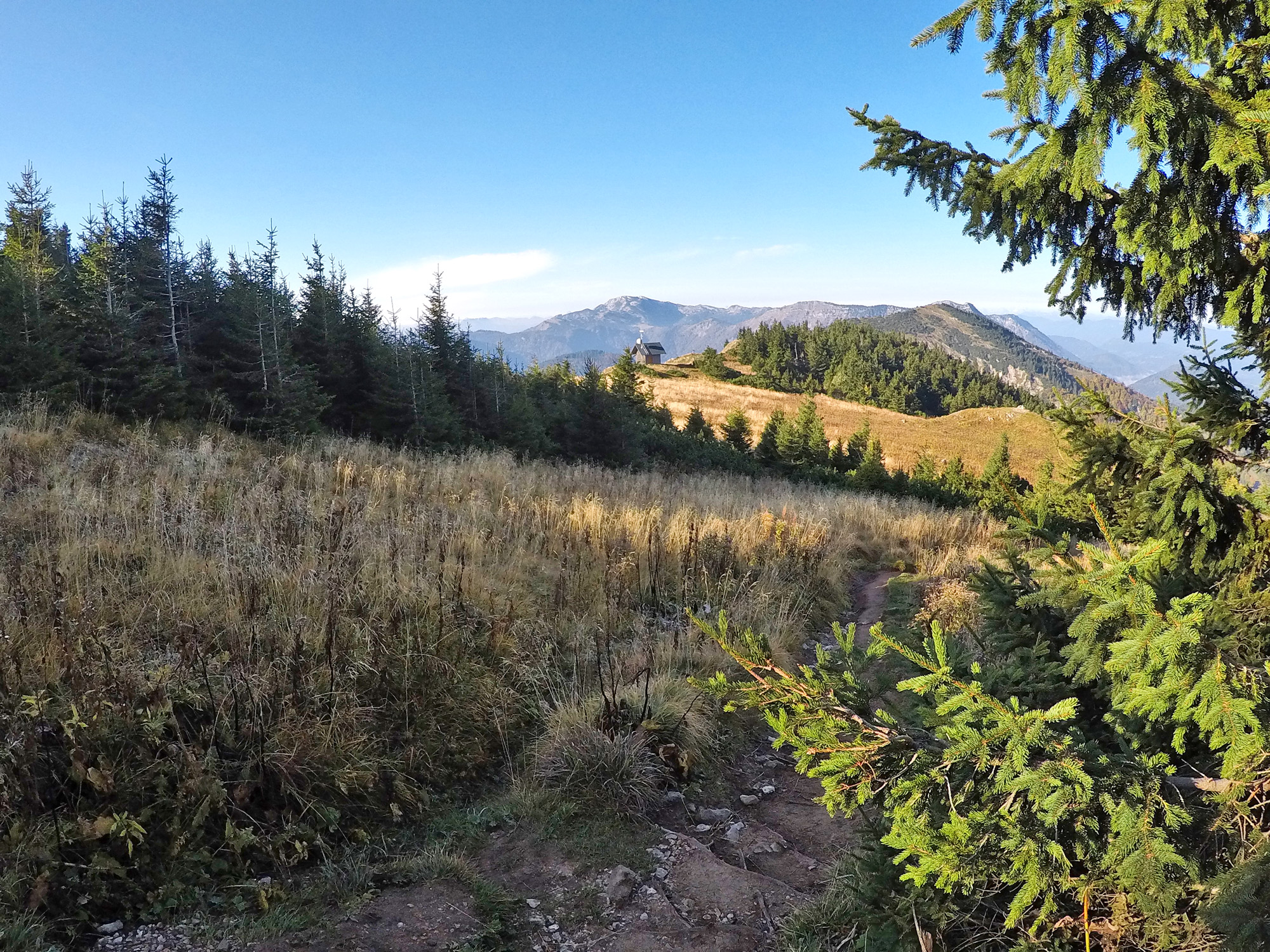 Cesta na Ötscher z dedinky Lackenhof cez Hüttenkogel (na obrázku)