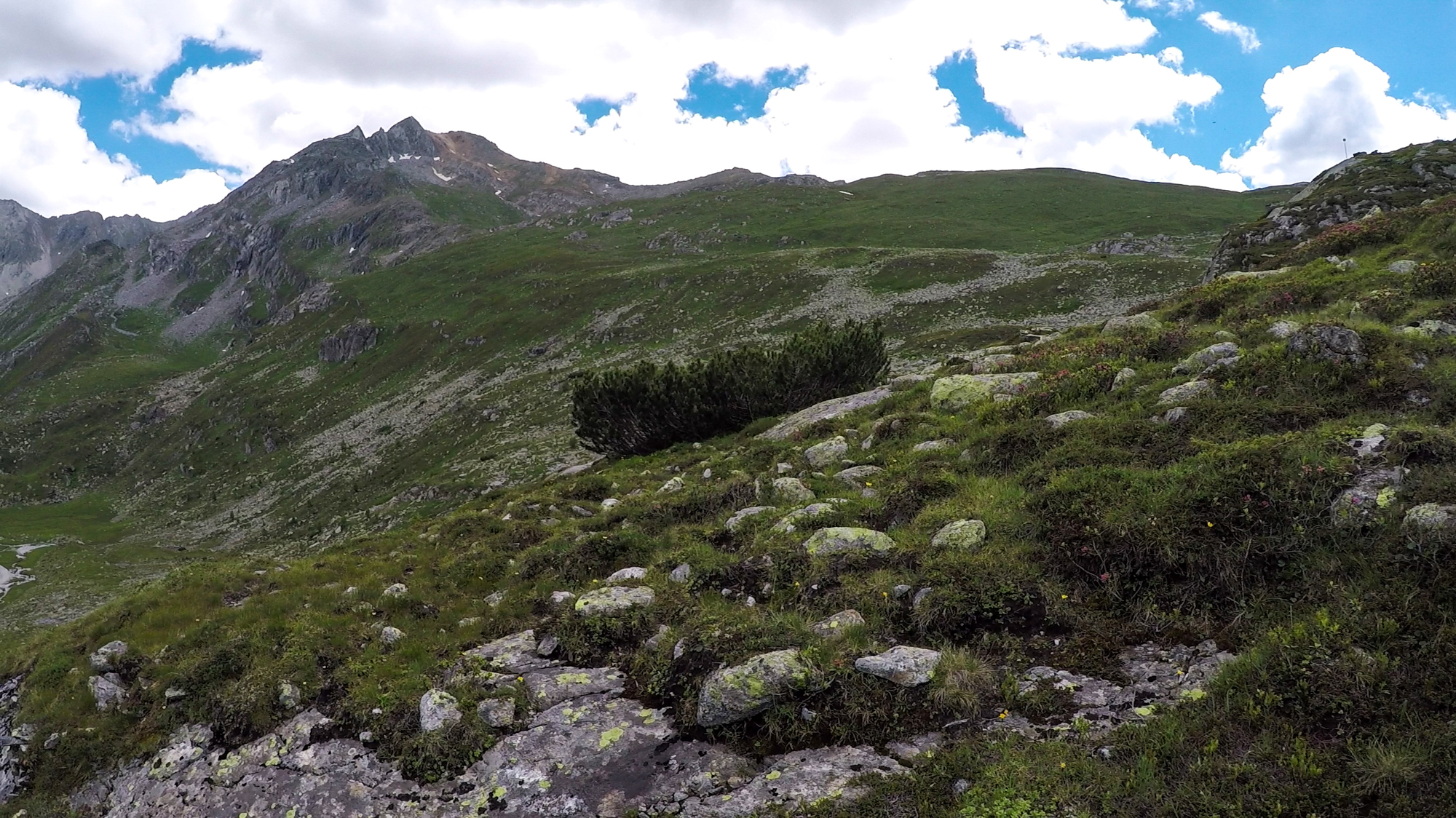 Pohľad na Rotbachlspitze (2897 m).