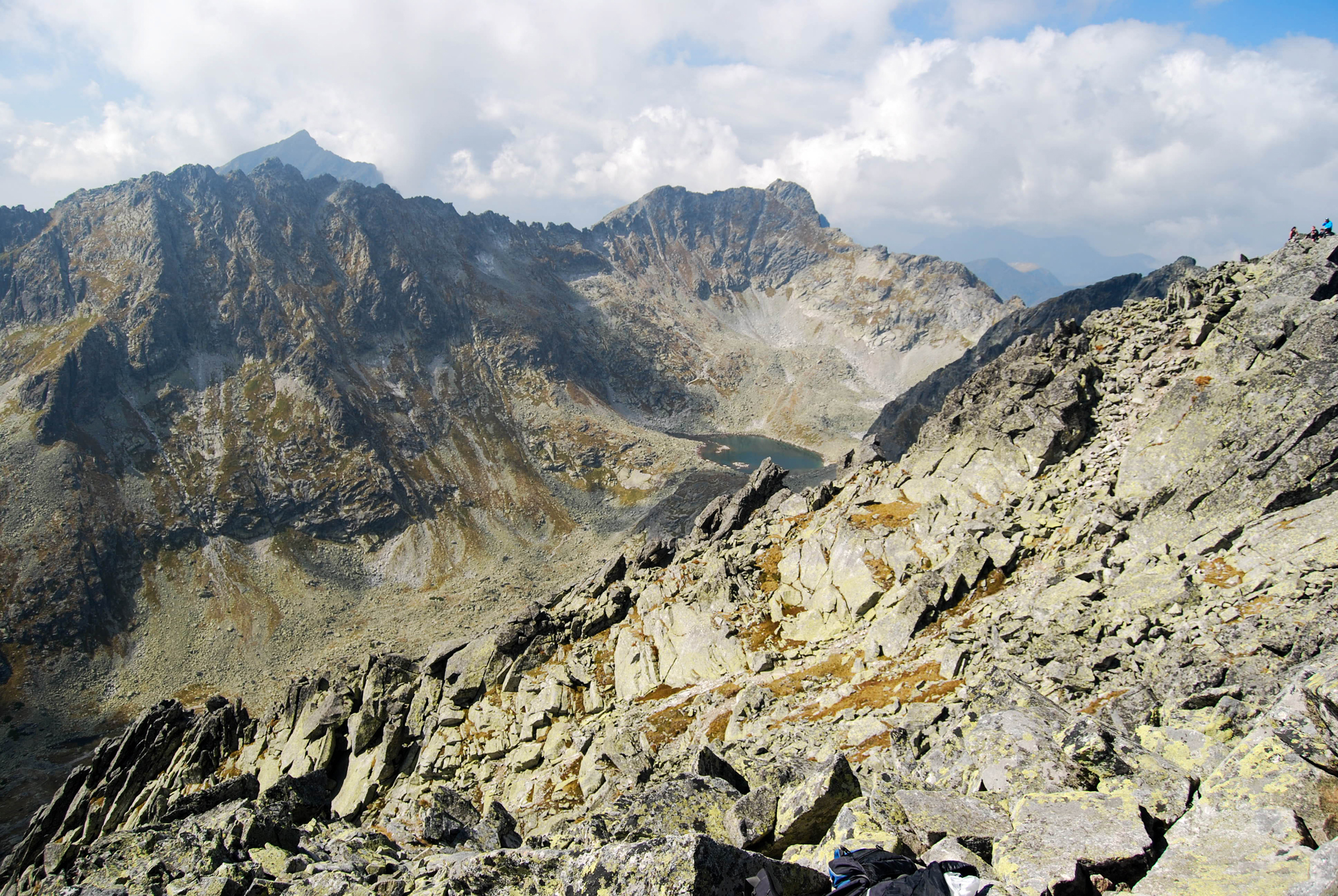 Mlynická dolina, Soliská, Furkostský štít a Hrubý vrch, v pozadí Kriváň