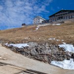 Photo 16: View from the cogwheel railway station of Hotel and Restaurant Schafbergspitze and the Gaststätte Himmelspforte hut