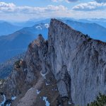 Photo 19: The neighbouring Spinnerin cliff next to Schafberg with a view of the surrounding mountain ranges