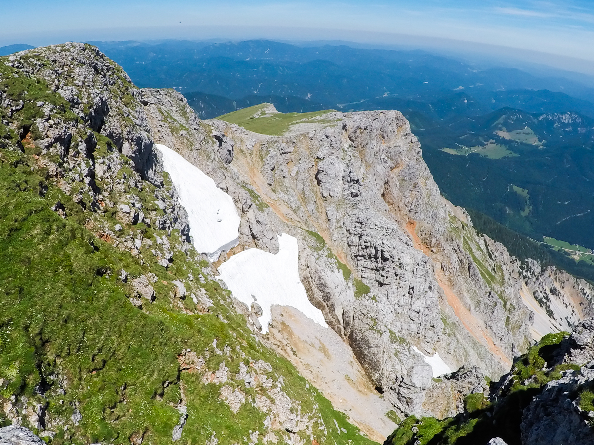 Pohľad z Kaiserbergu a žlab Breite Ries