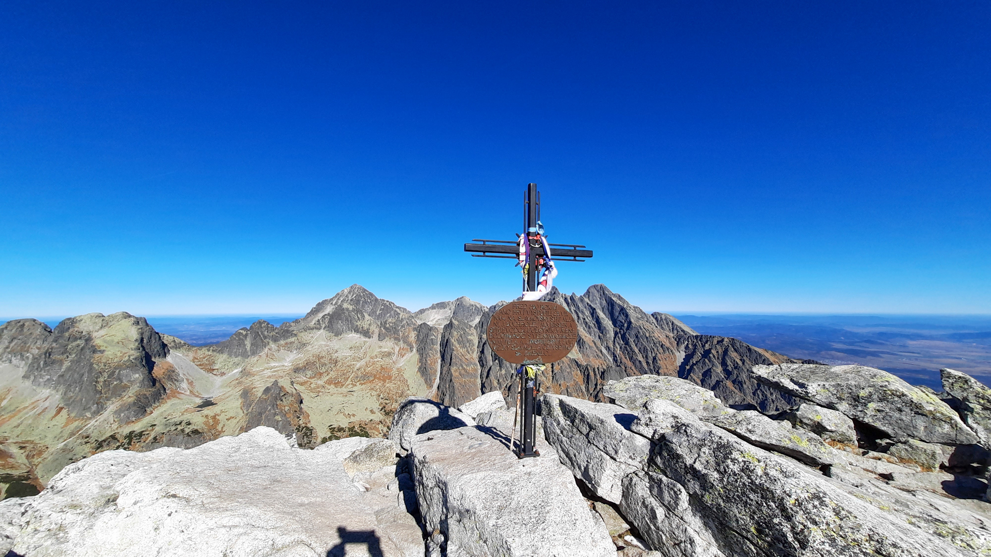 Slavkovský štít (2452 m), vrchol.