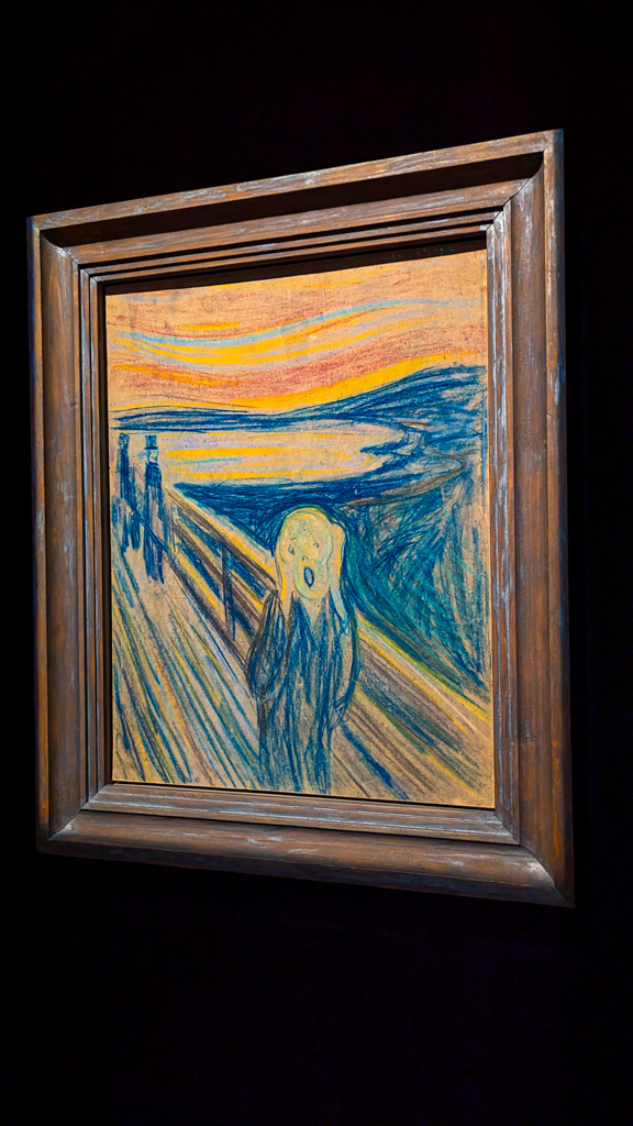Jeden z najznámejších obrazov – Výkrik (Skrik / The Scream) od Edvarda Muncha.