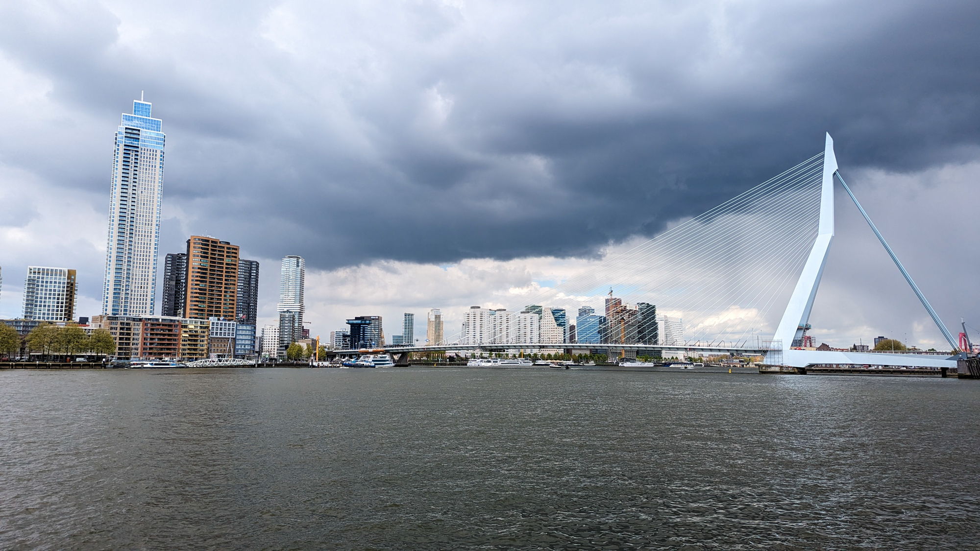 Erasmusbrug (Erasmov most) ponad rieku Nieuwe Maas má prezývku 