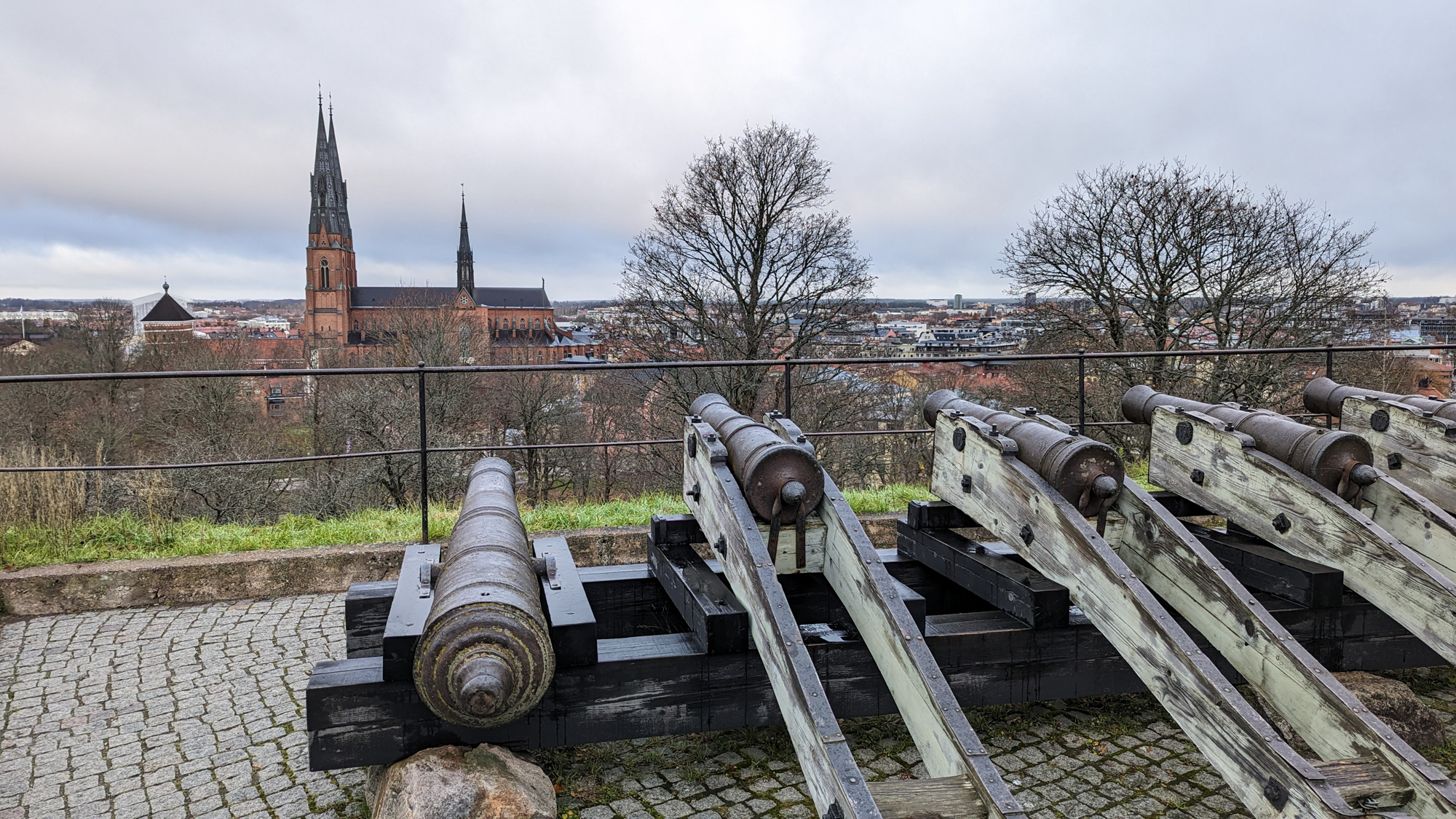 Pohľad na mesto Uppsalla z hradu.