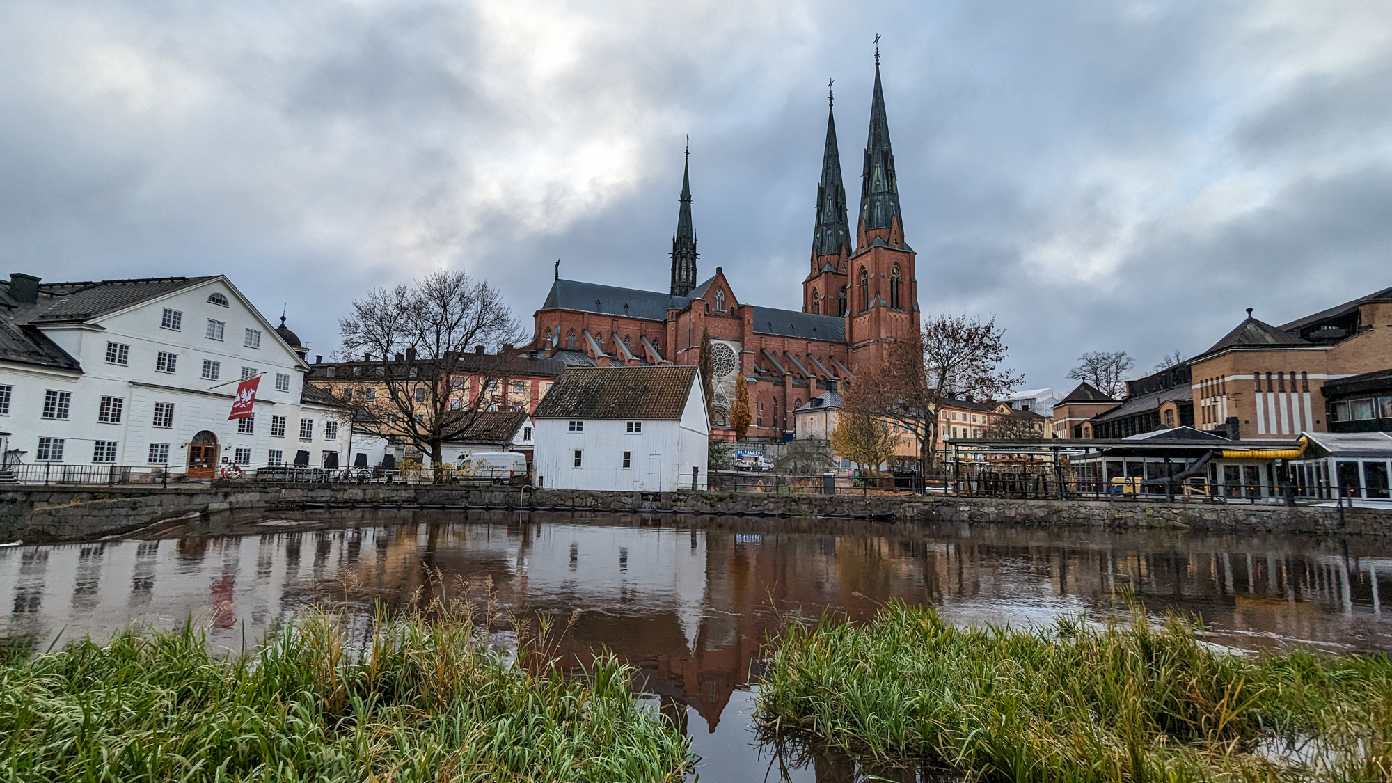 Uppsala domkyrka, gotický kostol z 15. storočia.